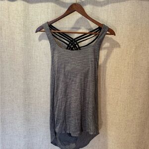 Lululemon Athletica Charcoal Strappy Tank Top